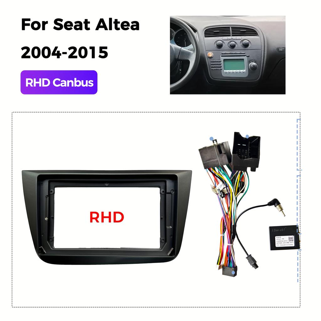 9 Inch Android Car Navigation Frame Dashboard Panel Radio Bezel for Seat Altea Installation Modification Kit 2004-2015 Radio Accessories 4