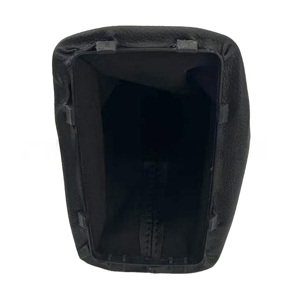 Black Gear Knob Gear Shift Knob Cover Replacement Part Plastic Material Leather Cover For Corolla E130 2000-07