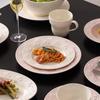 UK Cream Style Embossed 36-Piece Dinnerware Set