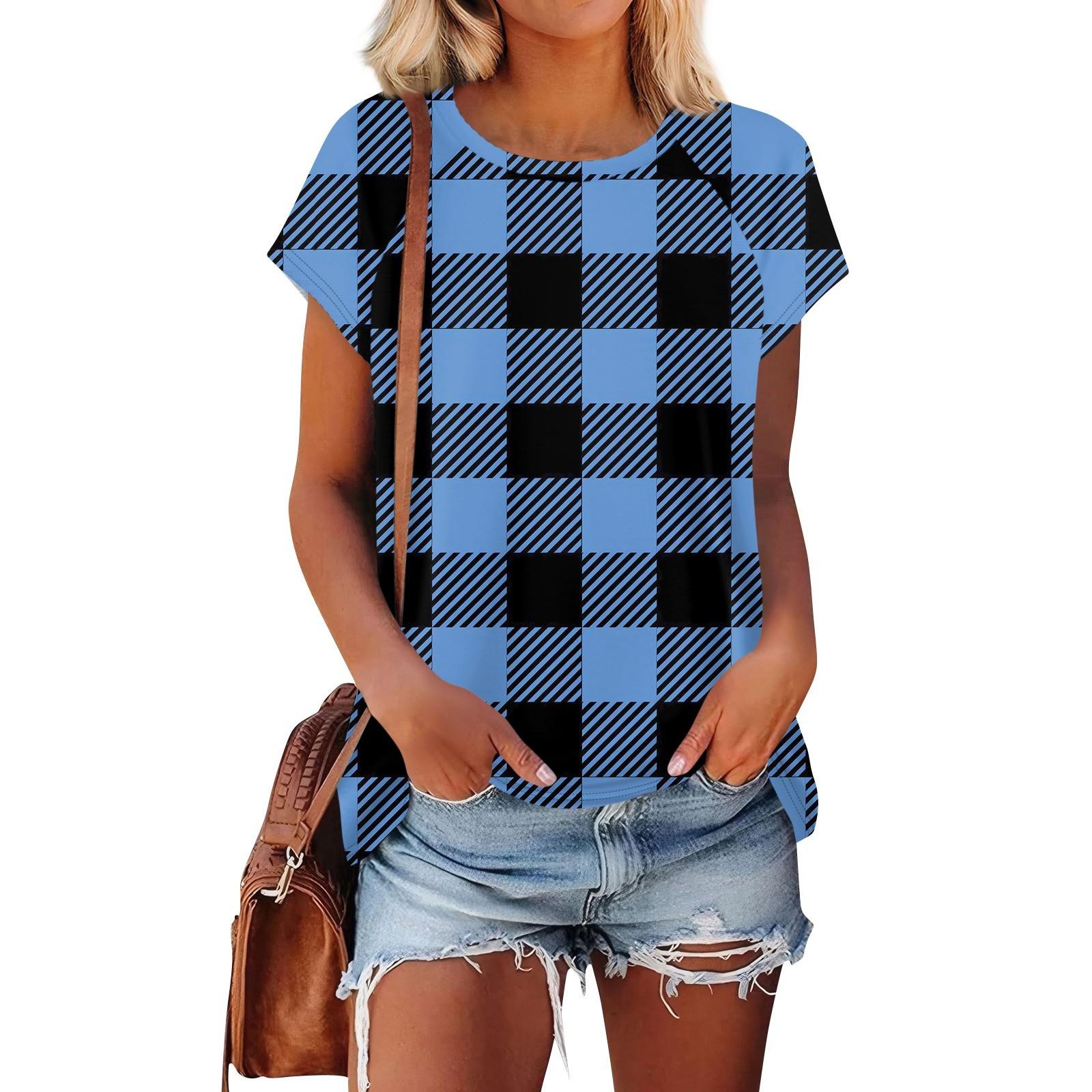 

Женские футболки с коротким рукавом, милые туники с круглым вырезом, топы, базовые футболки, блузки, свободный пуловер XL