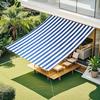 Cool Time (200 X 300 Cm) Sunshade Awning, Water-Repellent Polyester, Blue-White