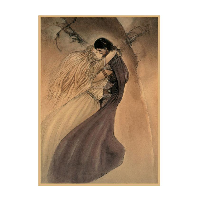 Yoshitaka Amano Retro Japanese Illustration Poster for Bar & Restaurant Wall Decor