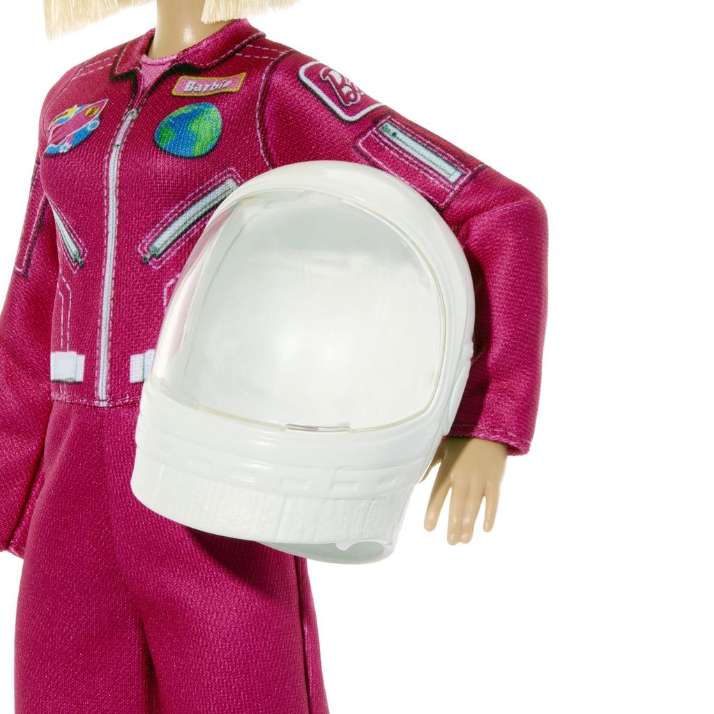Barbie Work with Space Pilot Doll House for Pretend Ages 3 and JKF77 Barbie! Dress-Up & Play, Up, Pink,