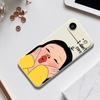 For iPhone 17 Air Case Girl Holding Face Pattern Printing Straight Edge TPU Phone Back Cover