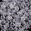 "100 Pcs Large Hole Transparent Frosted Barrel Beads - Colored Onion Powder Plastic Pony Beads for Dreadlocks and Wigs"