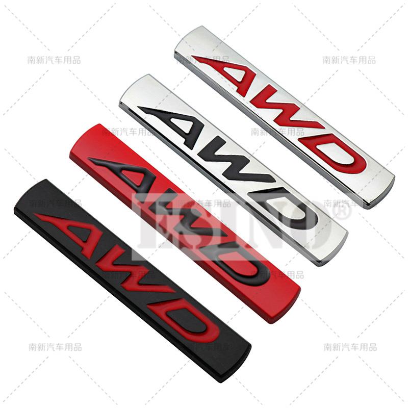 Car Styling 3D AWD Metal Chrome Zinc Alloy Emblem Car Body Badge Sticker Auto Accessory for Mazda 3 CX-3 CX-5 RX-8 RX-5