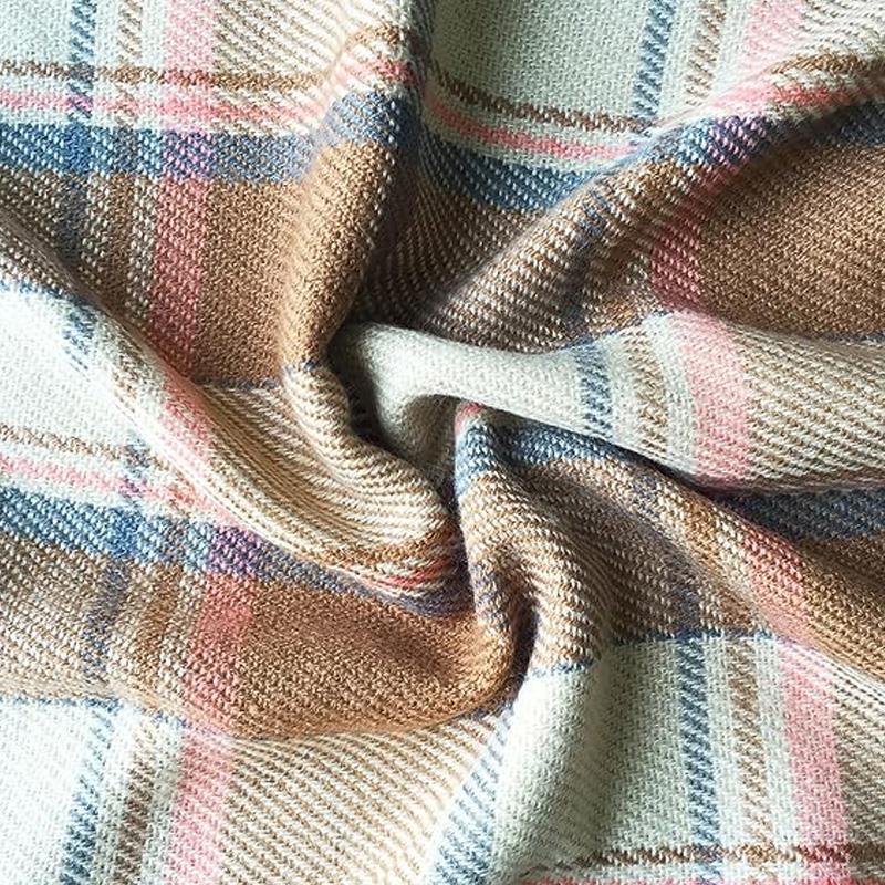 1PC Chunky Winter Fall Long Plaid Blanket Wrap Big Tartan Women Oversized