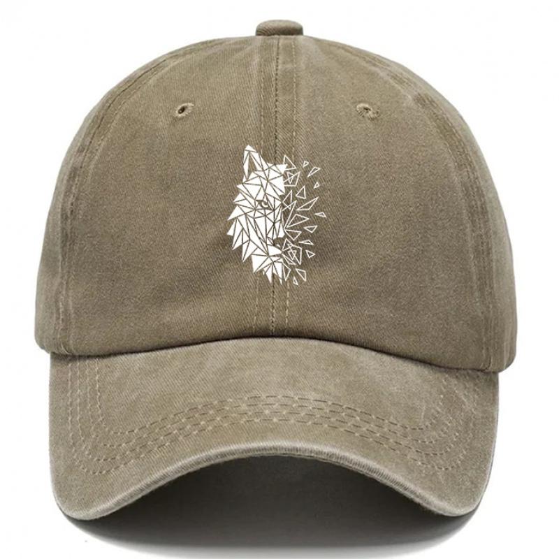 Design Style Wolf Head Printed Baseball Cap Fashion Hats for Unisex Beach Hat for Women Outdoor Breathable Baseball Caps Hot Se