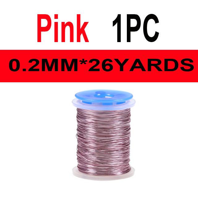 Bimoo 0.2mm Ultra Wire Fly Tying Small Copper Wire for Ribbing Weight Flash Wire Bodies Dubbing Brushes Brassie Metal Thread