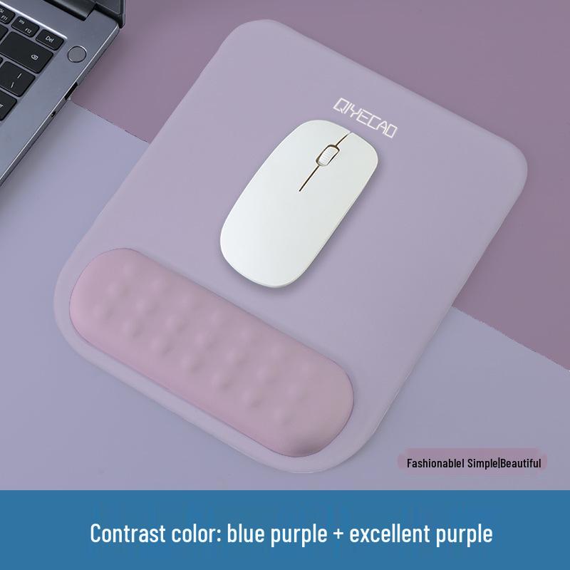 Ergonomic Memory Foam Wrist Rest Mouse Pad - Non-Slip, Large Size for Women