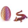 3D Printed Gradient Dragon Egg Model Toy - Creative Chinese Dragon Desk Ornament Gift
