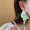 Exquisite Shell Imitation Pearl Drop Earrings Elegant Long Tassel Dangle Earrings For Women Wedding Party Ear Jewelry Gifts