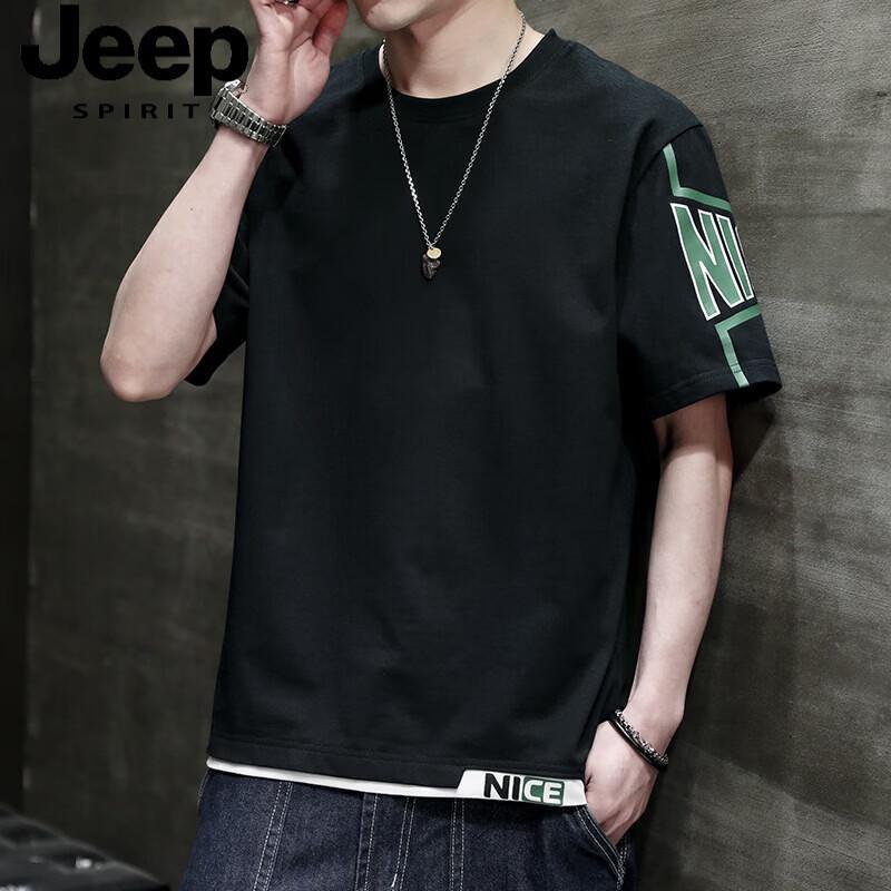 JEEP SPIRIT Men s Pure Cotton Summer T-Shirt 4XL