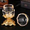 Egg Shaped Toothpick Holder Metal Toothpick Tube Acrylic Cover Plastics Toothpicks Box Storage Jar Organizer Storage Box