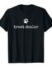 Dog Treat Dealer Funny Humor Dog Owner Dog Treats Dog Lover T-shirt Treat Dealer Gsm Round Neck Shor