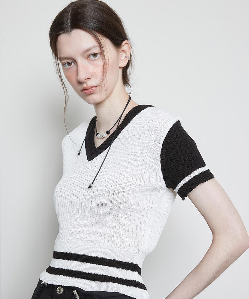LARTIGENT L3 Bold Double Line Knit(Black)