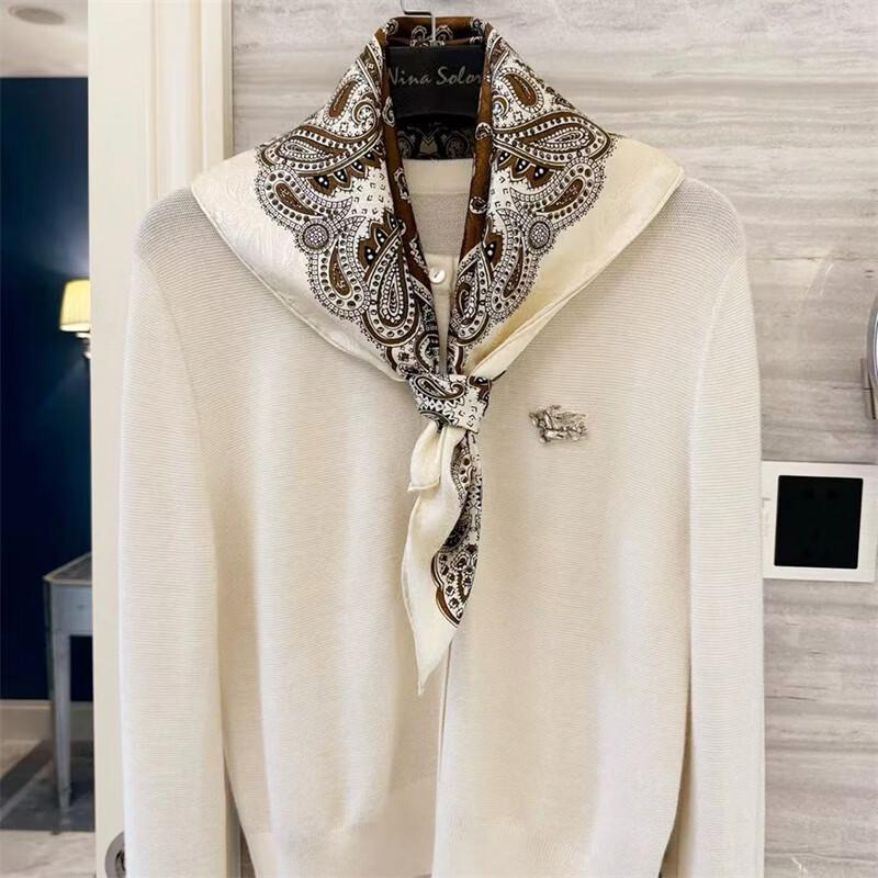 NINA SOLOR Silk Square Scarf