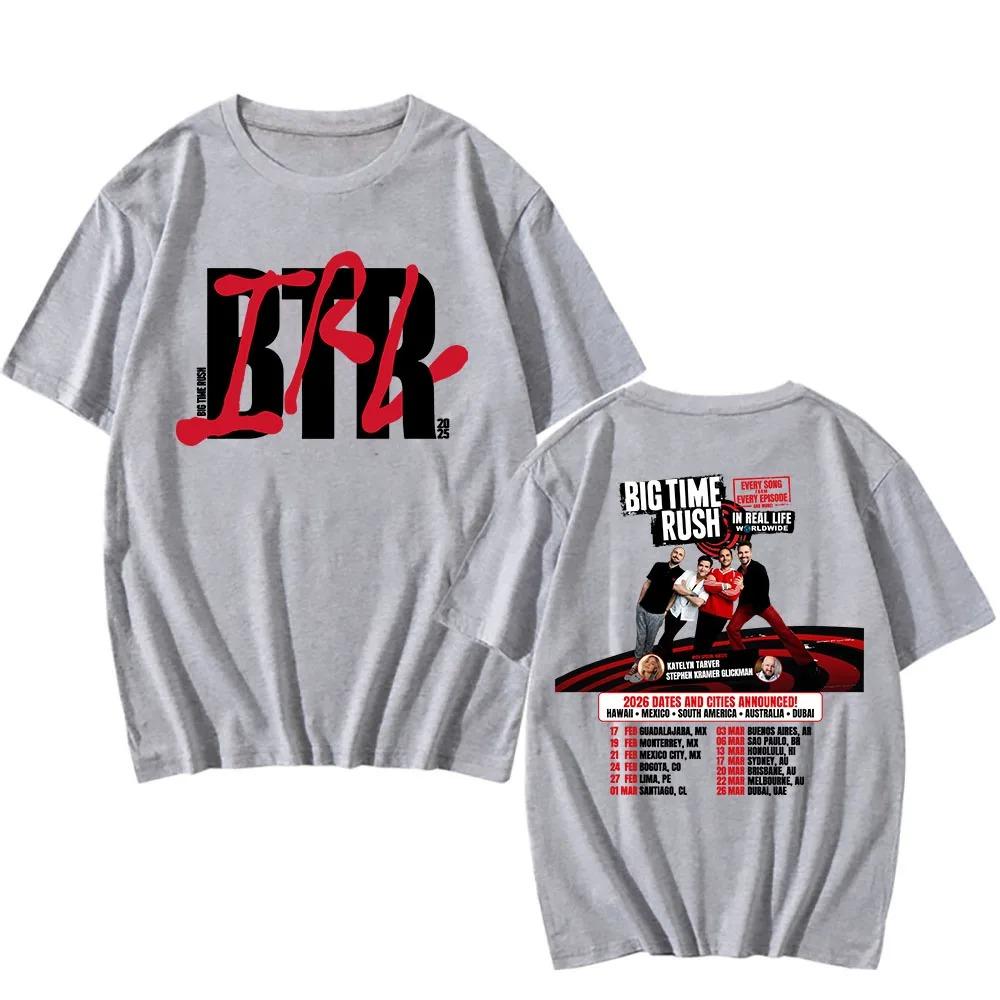 BTR IM ECHTEN LEBEN WELTWEIT Tour Poster Druck T-Shirt Locker Lässig Herren Damen Mode Sommer Neue T-Shirts Übergroß Harajuku Stil Oberteile