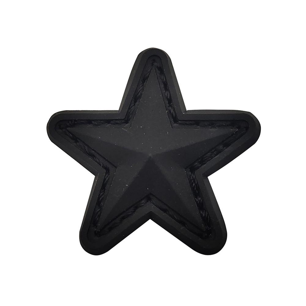 

Embroidered Colorful Star PVC Magic Sticker Badge