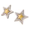 Geometric Gold and Silver Tone Studs Earrings for Women Fashion Vintage Texture Ear Accessories Lightweight Jewelry