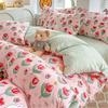 Love Heart Bedding Set Comforter Cover Sets Duvet Cover Set Home Sheet Pillowcase Soft No Filling Bed Linen Twin Full Queen Size