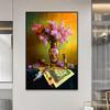 Vintage Flower Posters and Prints Retro Vase Floral Plant Leaf Canvas Painting Wall Art Pictures Bedroom Backdrop Decor No Frame