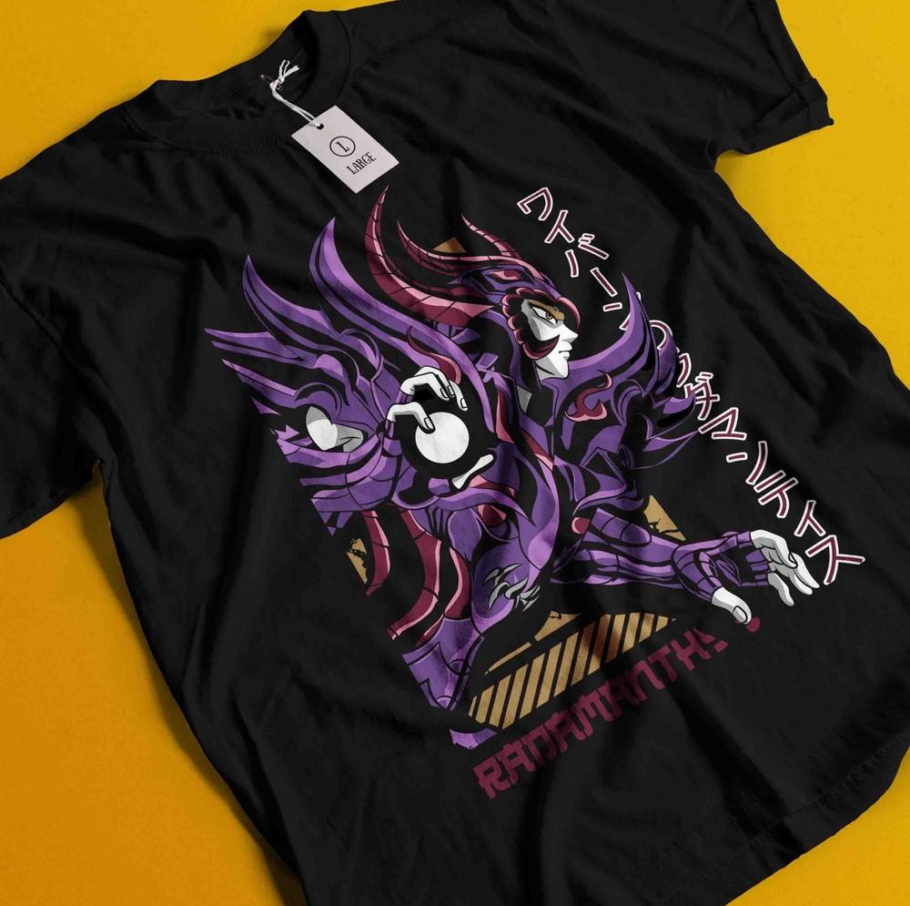 

Футболка Saint Seiya Рыцари Зодиака Хёга Икки Шун Аниме Манга Футболка Унисекс 4XL