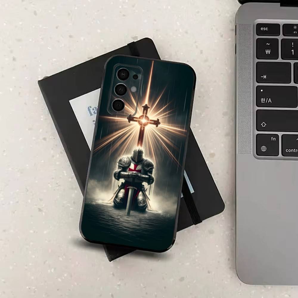 

Crusaders Templar Knight For Samsung Galaxy A73,31,Note,72,41,8,9,52,J7,22,71,53,32,Soft Black Silicone Cover Case SamsungA52