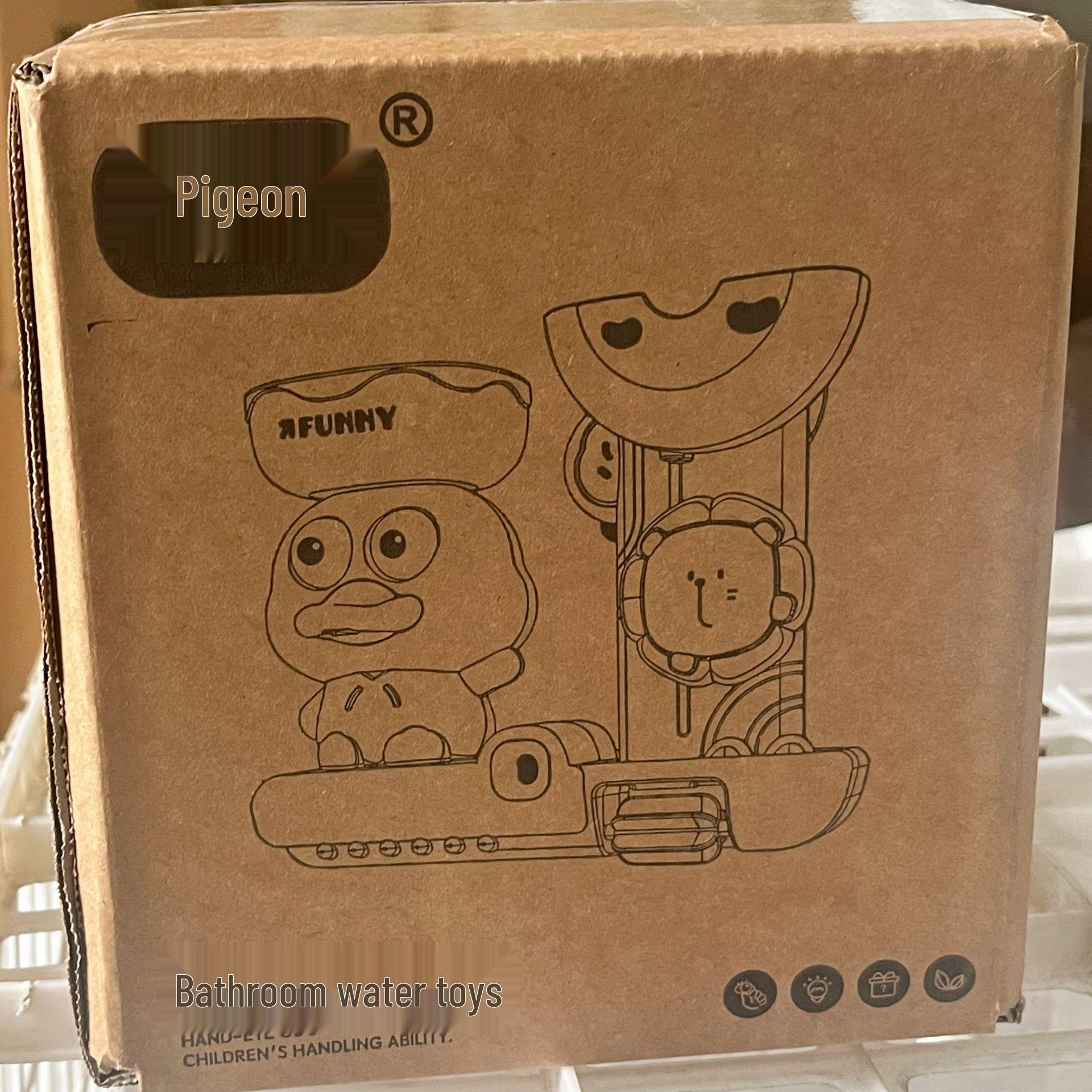 

Міжнародний дитячий набір для ігор у воді у ванній - Милі каченята на присосках, іграшки для душу