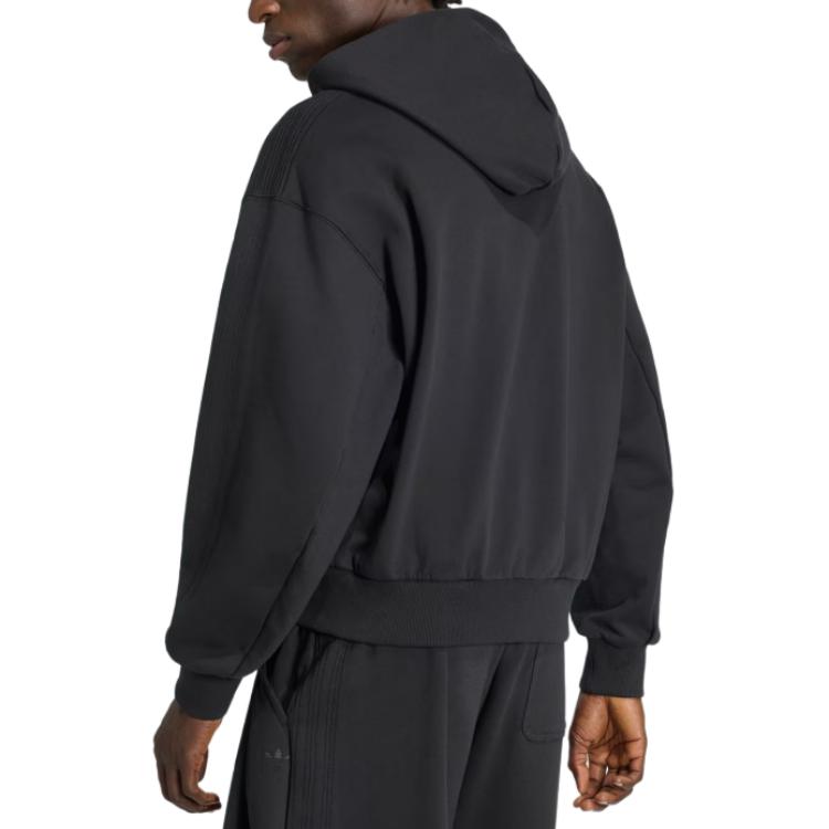 Men's Adidas Originals Premium Essentials Jackets Men's Black Hooded Non Detachable Moderate