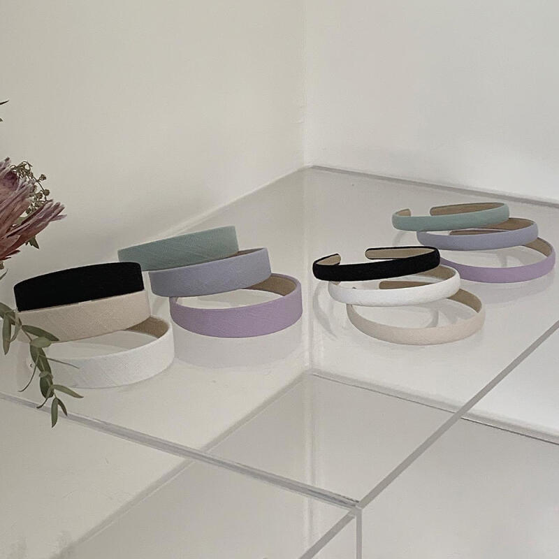 Daily Bold Linen Headband Pastel Teen Hairband Wide size_Sora