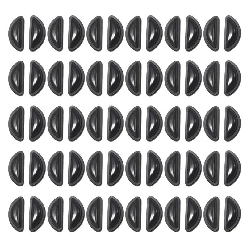 30 Pairs 1mm Clear Nose Cushions Anti Slip Silicone Pads Secure for Full Frame Glasses and Sunglasses