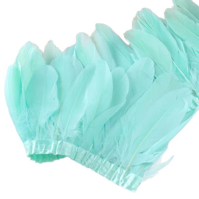 Goose Feather Trimming Wedding Party Decoration Tassel Clothes Tassel Feather Diy Color Feather Ribbon Worker