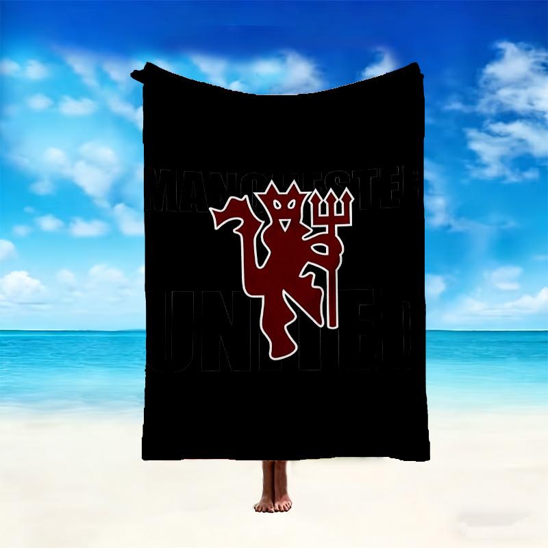 Manchester United Manchester City Pattern Blanket, Cozy Blanket for All-Season Comfort on Sofas, Beds, Office, Car, Camping and Travel