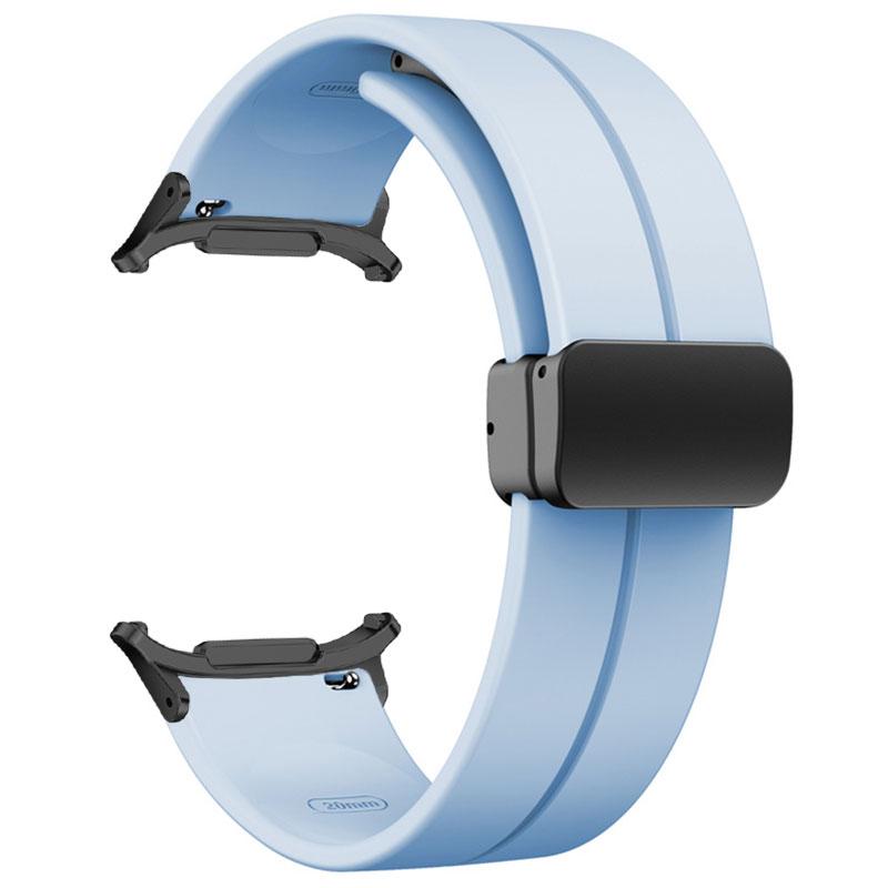 

Магнитный ремешок для Samsung Galaxy Watch Ultra 2025 47мм Силиконовый ремешок для часов Браслет Наручный ремешок Galaxy Ultra 47mm светло-фиолетовый