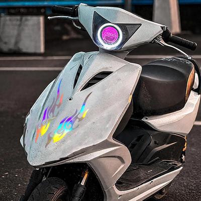 Motocyklové samolepky a obtisky Plamenový vzor Samolepky na auto pro muže Voděodolný znak 2 kusy Pro skútr Nárazník Poštovní schránka