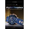 POEDAGAR Reloj Deportivo de Lujo para Hombre Cronógrafo Impermeable Luminoso Moda Reloj Calendario Correa de Silicona Relojes de Cuarzo
