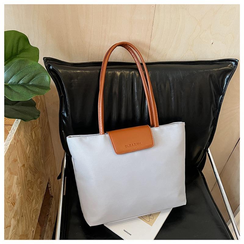 Damentasche mit großem Fassungsvermögen, vielseitig, neu, schlicht, lässig, Umhängetasche, Textur, Studenten-Tragetasche