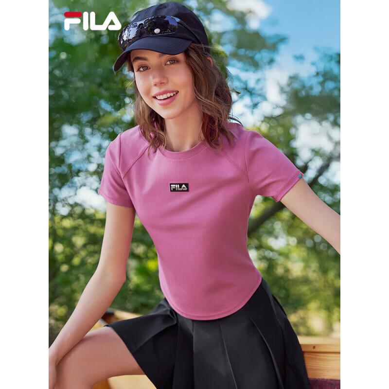 FILA Women s Slim-Fit Knit Short Sleeve T-Shirt M