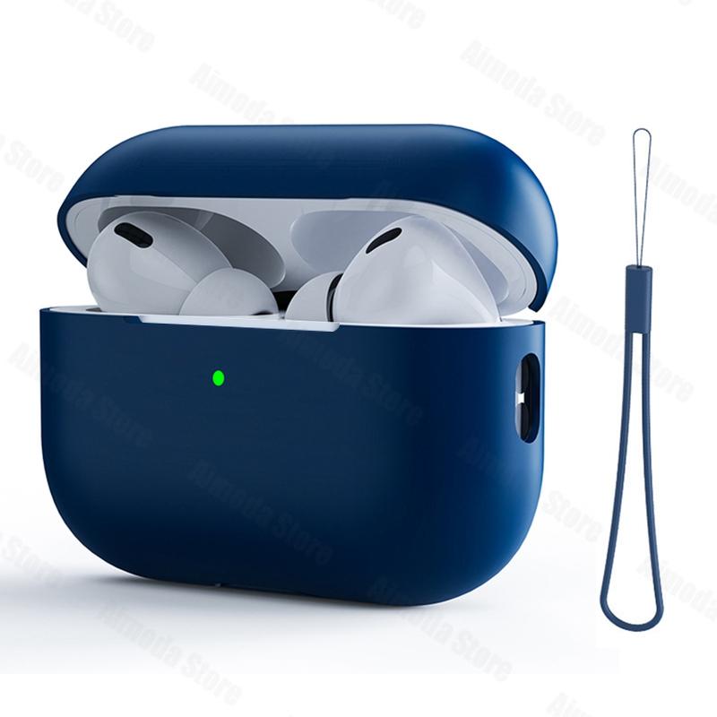 Case For Airpods Pro 2 Silicone Solid Wireless Headphone Cover For Apple Air Pod Pro2 2nd Generation Protective Shell