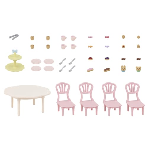 EPOCH PS Sylvanian Families Móveis Doces Conjunto de Festa Ka-426 Multicolorido