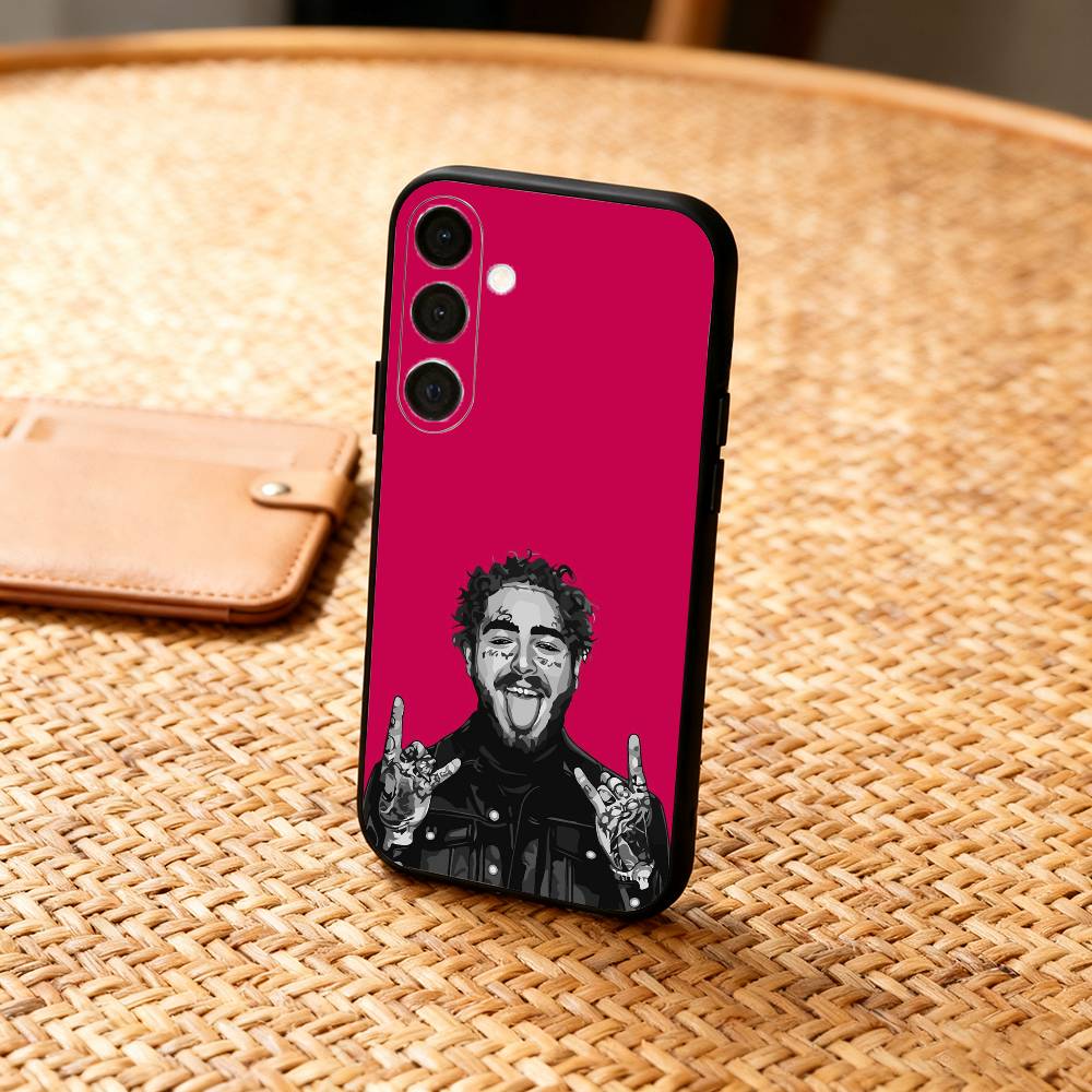 P-Post Malone Singer  Phone Case For Samsung  A73,A21s,A22,A31,A32,A52,A53,A71,A80,Soft Black Shell