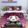 3pcs Demon Slayer6 Cover Set - Personalized Name, HD Printed Bedding with 1 Cover and 2 Pillowcases - Perfect for Home Decor, Easy Care