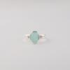 Aqua Chalcedony Gemstone 925 Sterling Silver Jewelry, Pretty Ring For Anniversary Gift CZR-18-19