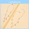 Unique Geometric Smiley Face Tassel Necklace In Stunning Gold And Silver For Stylish Women