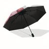 Ballerina,Watercolor Automatic Folding Umbrella 8 Ribs Lightweight Design, Durable Iron Frame, Compact and Portable, Ideal Birthday or Chr