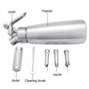 Stainless Steel Whipped Cream Dispenser Bundle With Three Nozzles 1000ml