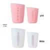Silicone Measuring Cup with Double Scale - Available in 125ml, 250ml, 500ml - Soft, Transparent for Baking