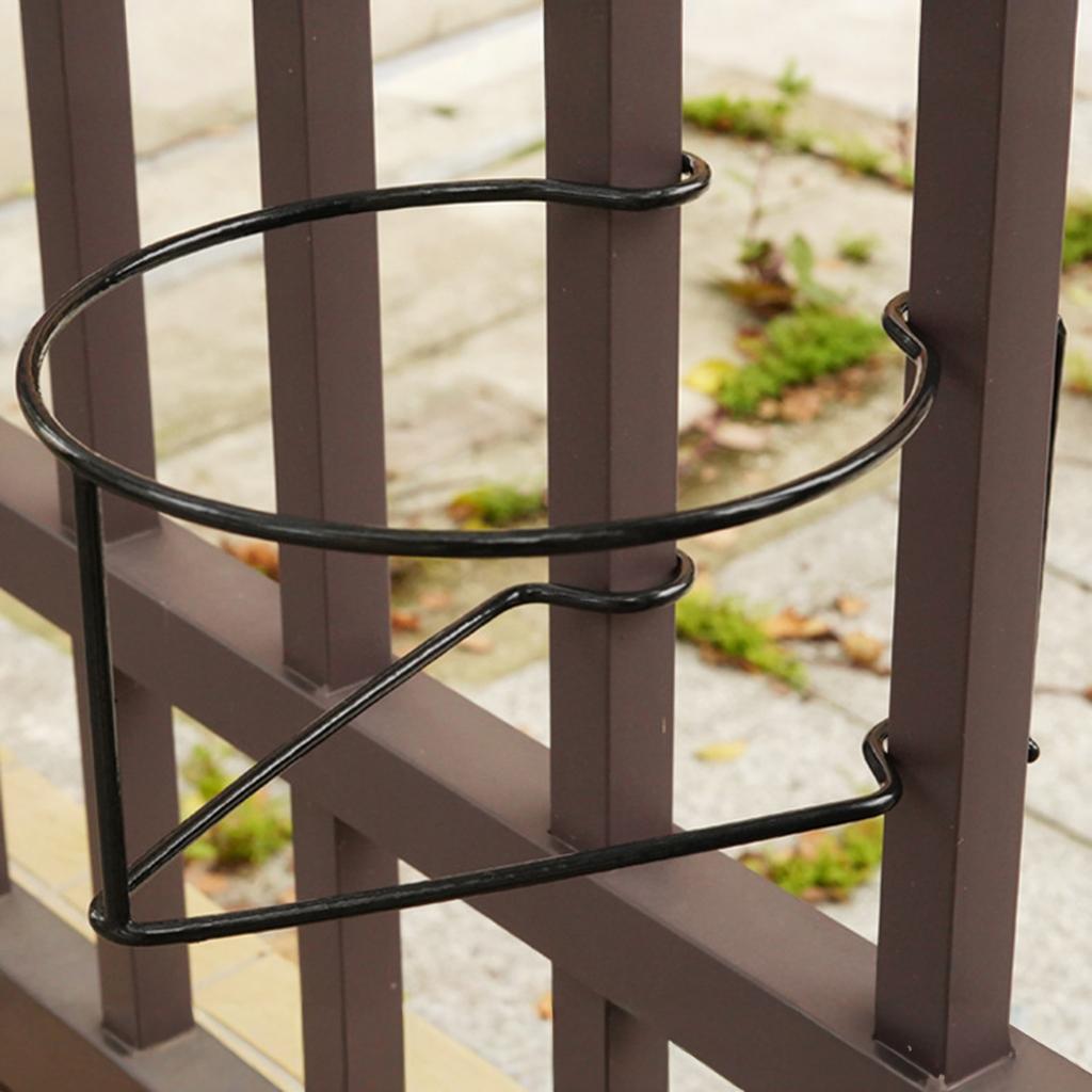 Wall Mounted Flower Shelf For Balcony Garden Plant Stand Space Saving Metal Coating
