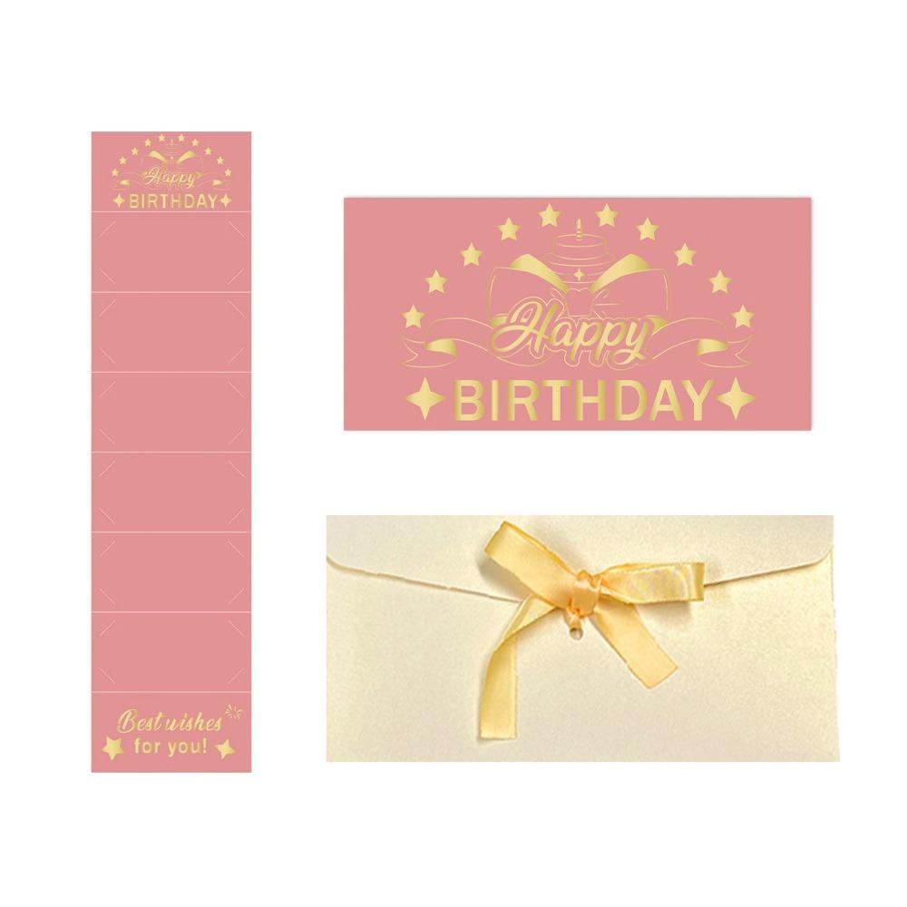 

Chinese Style Birthday Folding Red Envelopes Cartoon Lucky Money Packets Celebration Party розовый